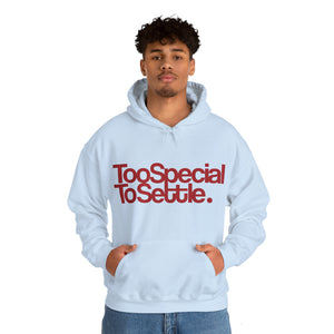 Too Special To Settle Red Unisex Heavy Blend™ Hooded Sweatshirt